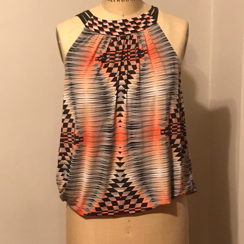 Geometric print tank top